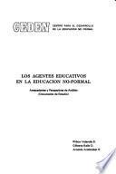 libro Los Agentes Educativos En La Educación No Formal